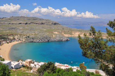 Lindos defne. Rodos Adası.