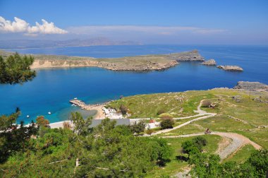 Lindos defne. Rodos Adası.