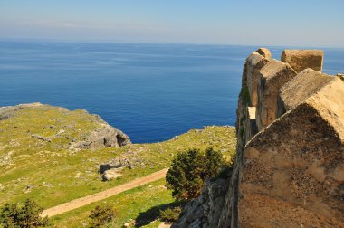 Lindos defne. Rodos Adası.