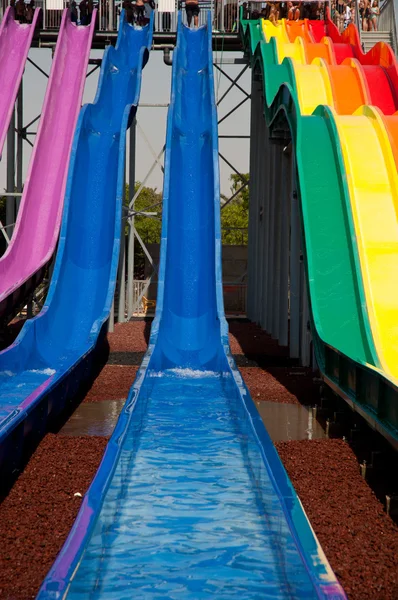 WATER SLIDE AT THE PARK . — Stock Photo, Image