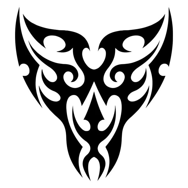 Face tattoo tribal vector — Stock Vector
