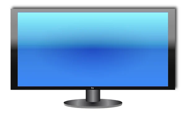 TV al plasma LCD hdtv. Vettore — Vettoriale Stock