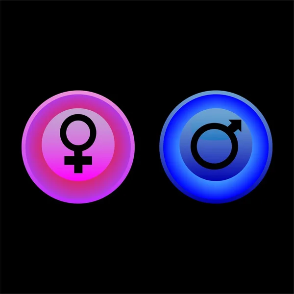 Глянцевый гендерный знак символизирует секс фон любовь Стоковый вектор