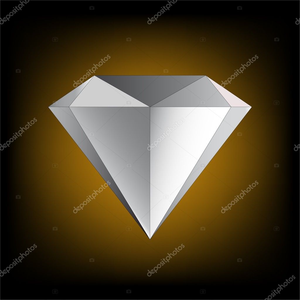 Diamond carat. Vector of is and illustration