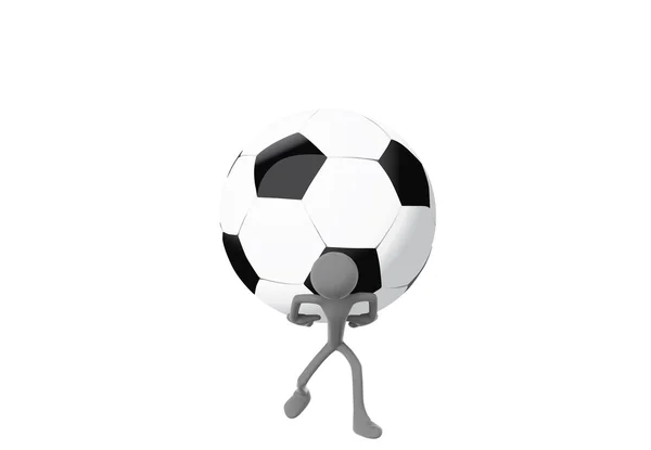 Rapaz e uma bola — Fotografia de Stock