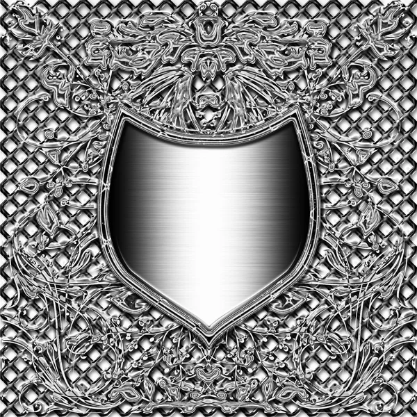 Shield emblem — Stock Photo, Image