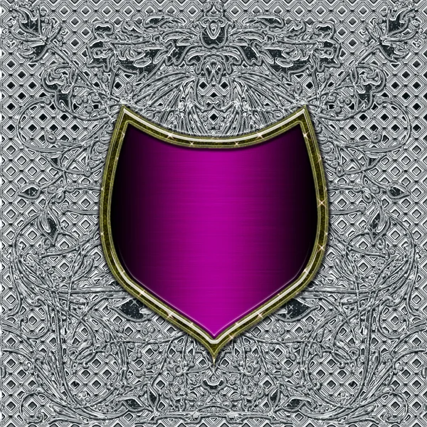 Shield emblem — Stock Photo, Image