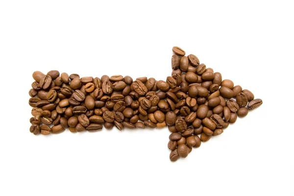 Koffie richting — Stockfoto