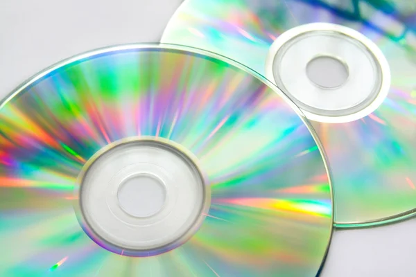 Цветные диски CD — стоковое фото