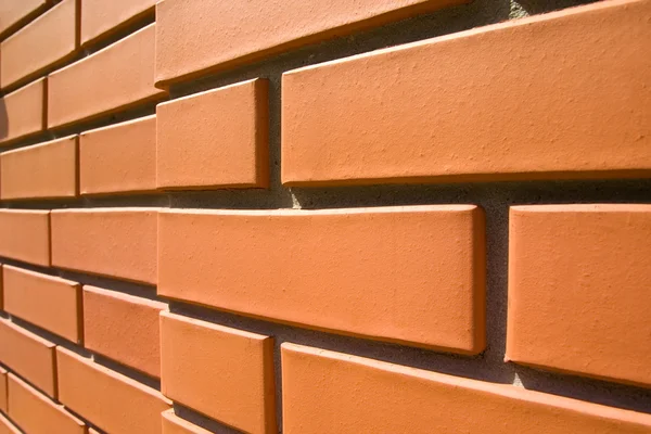 Close-up van een bakstenen muur — Stockfoto