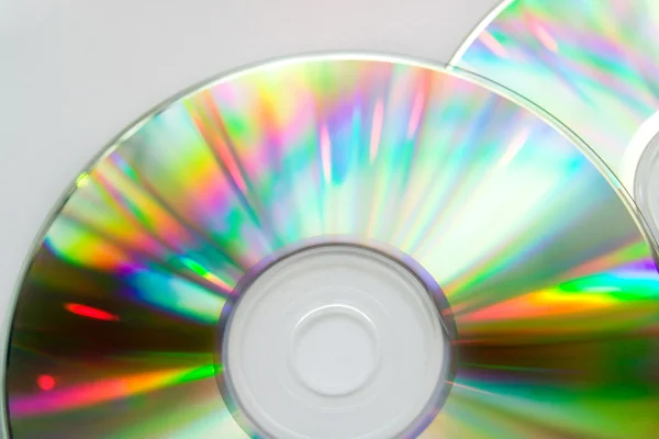 Färgglada cd skiva — Stockfoto