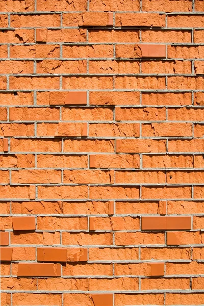 Slechte kwaliteit bakstenen muur — Stockfoto