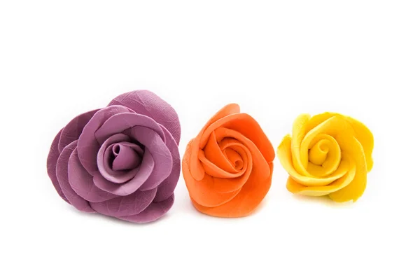 Barevné dekorační růže — Stock fotografie