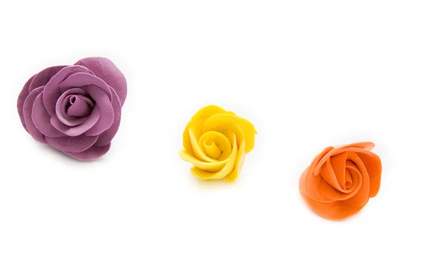 Three decorative roses — Stock Photo, Image