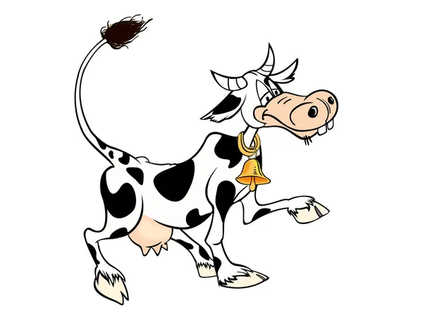 Vtipná kráva — Stockový vektor