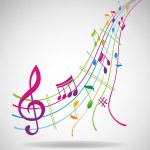 Colorful music background. Stock Photo by ©nuraschka 3426858