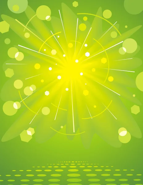 Green glossy background. — Stock Vector