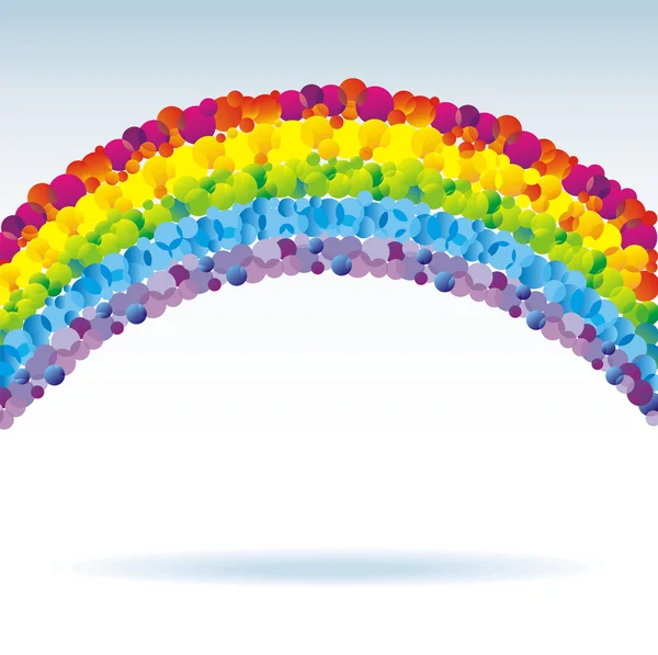 Colorido arco iris . — Vector de stock