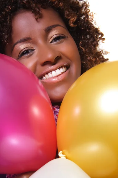 stock image Woman with balloons