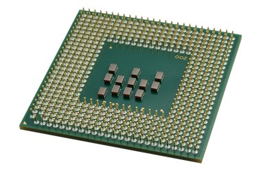 Close up of a CPU processor clipart