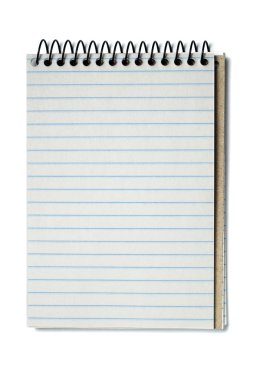 Spiral bound note pad clipart