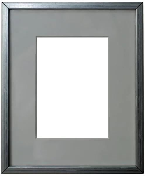 Passepartout silver frame — Stock Photo, Image