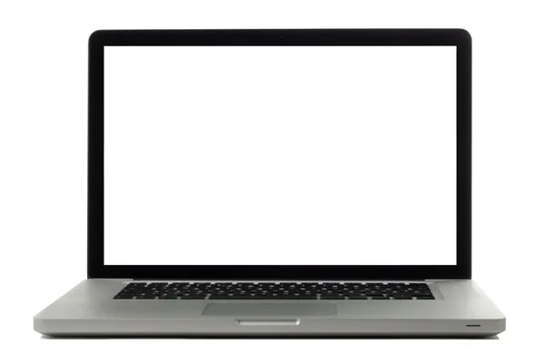 白色隔热笔记本电脑 — 图库照片