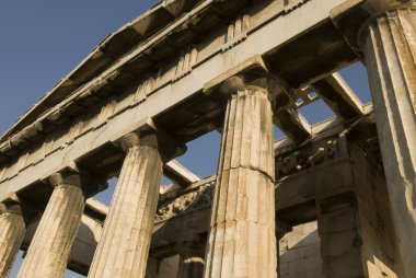 Architectural detail: greek temple clipart