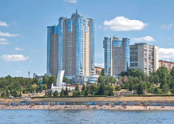 Samara en el río Volga — Foto de Stock