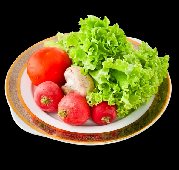 Zelenina na podnose — Stock fotografie