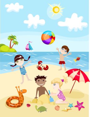 Summer card clipart