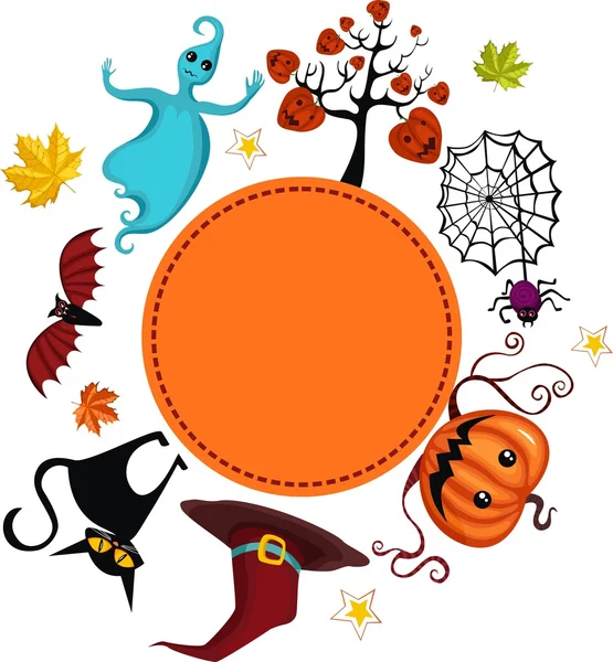 Carte d'Halloween — Image vectorielle