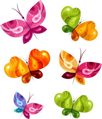 Butterfly card clipart