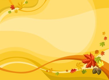 Autumn card clipart