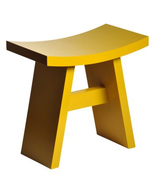 Yellow footstool clipart