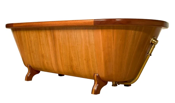 独特的木制浴缸 图库图片