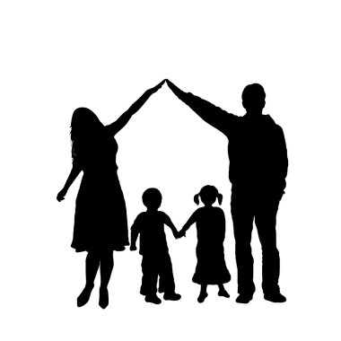 Caring family clipart