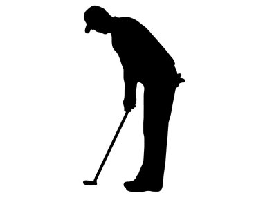 Golf player clipart