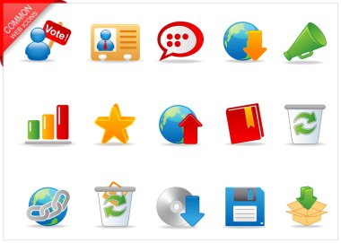 Universal Web icons 2 clipart