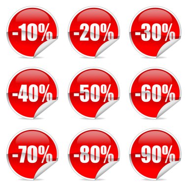 Discount label and sticker clipart