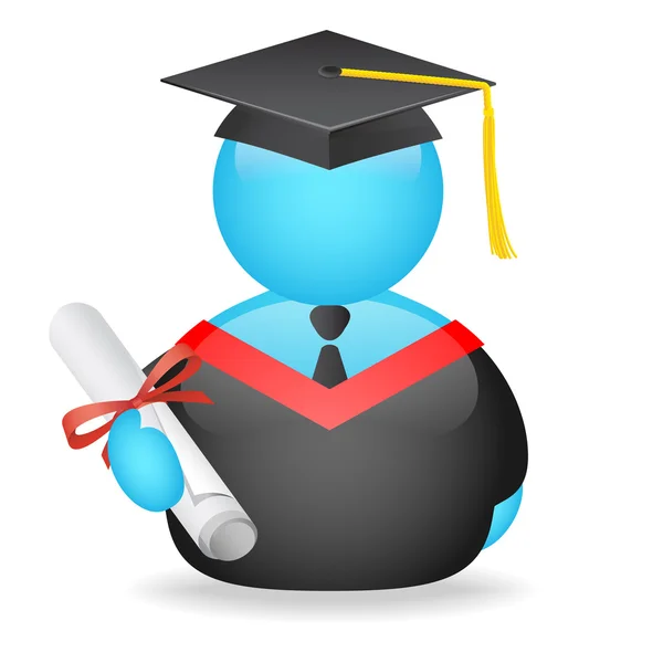 Diplomás avatar — Stock Fotó