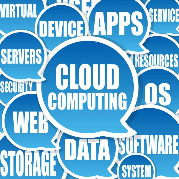 Cloud computing tło — Zdjęcie stockowe