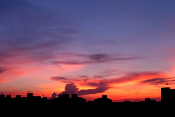 stock image Sunset in the city