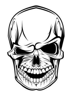 Danger skull clipart