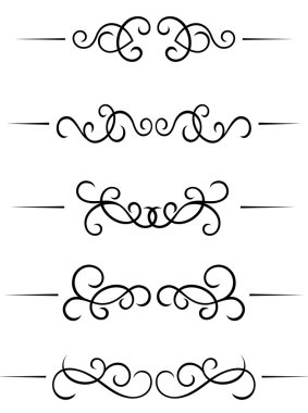 Swirl elements clipart