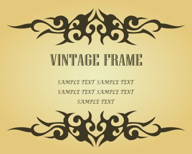 Vintage tribal frame