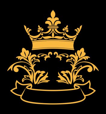 Heraldic crown clipart