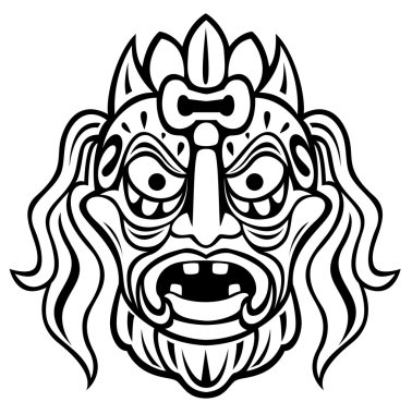 Ancient mask clipart
