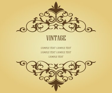 Vintage frame clipart