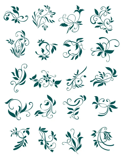 Motifs floraux — Image vectorielle